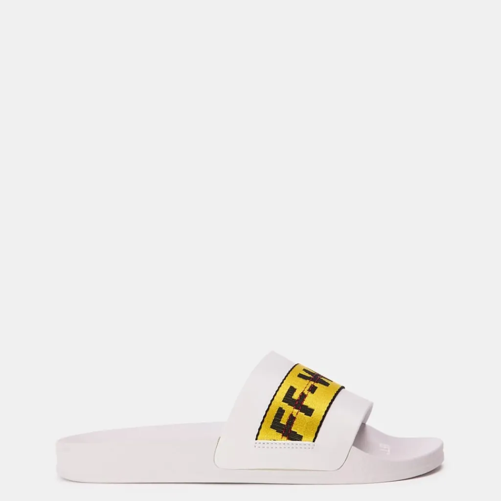 Slippers*Off White Off Tape Slide in Multi