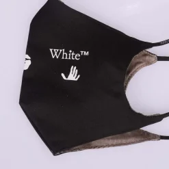 Gloves-Scarves-Umbrellas*Off White Swimming Simple Mask in Black-White