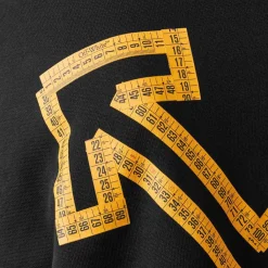 Hoodies*Off White Tape Hoodie in Black
