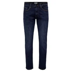 Jeans*Only and Sons Five Pocket Tapered Jean in Blue