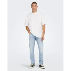 Jeans*Only and Sons Tai Tapered Five Pocket Jean in Blue