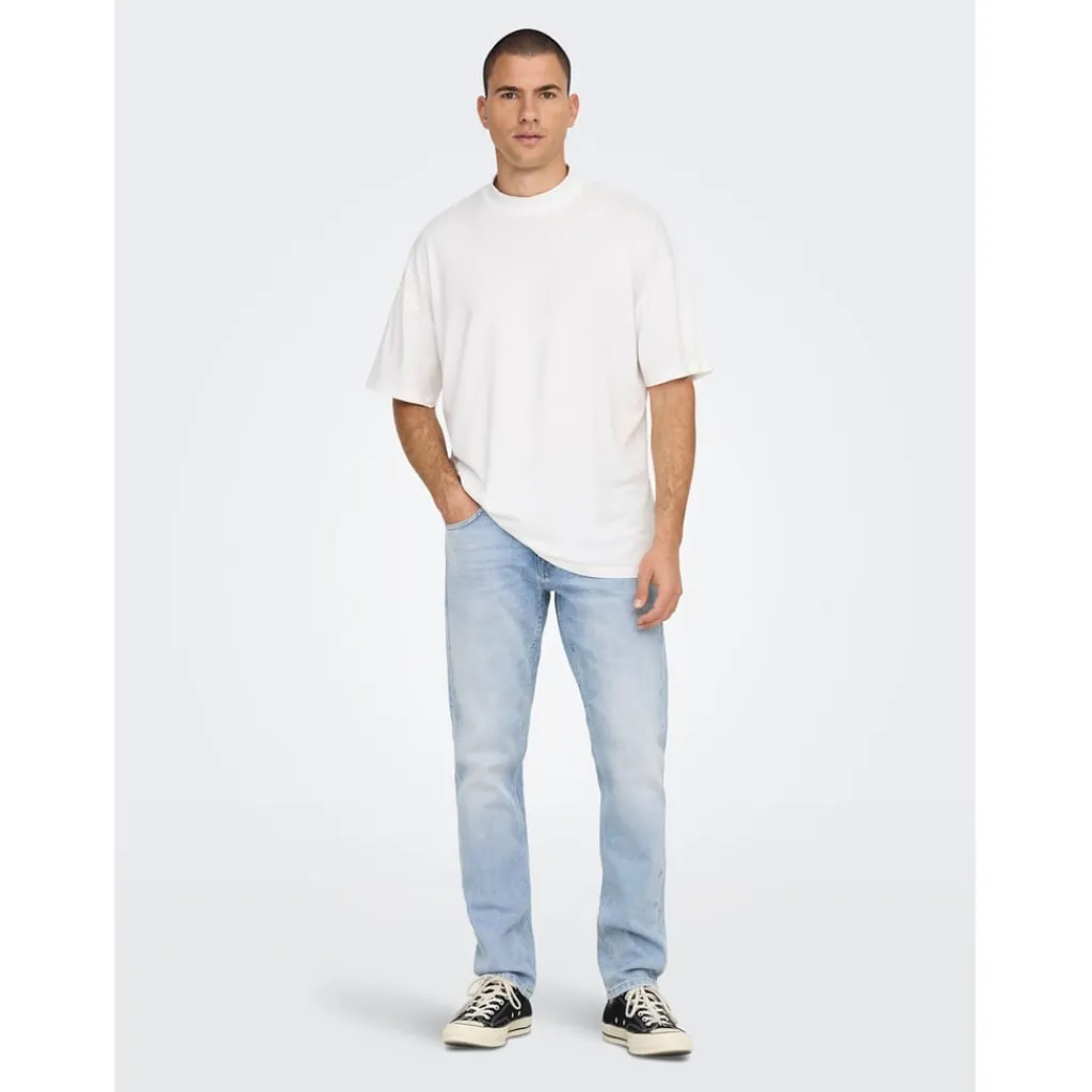 Jeans*Only and Sons Tai Tapered Five Pocket Jean in Blue