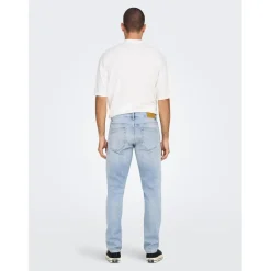 Jeans*Only and Sons Tai Tapered Five Pocket Jean in Blue