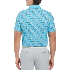 Polo Shirts*Original Penguin Golf Retro Regular Fit Shirt in Blue