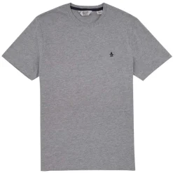 T-Shirts And Vests*Original Penguin Pin Point Organic T-Shirt in Grey