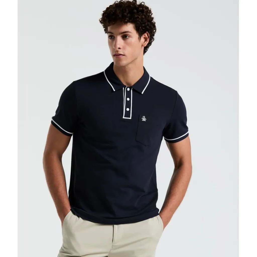 Polo Shirts*Original Penguin Regular Fit Erl Shirt in Blue