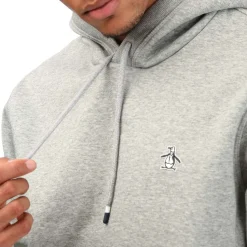 Sweatshirts*Original Penguin Sticker Pete Pullover Hoodie in Grey