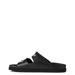Beach Shoes*Palm Angels Flatform Sliders in Black