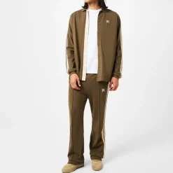 Tracksuits*Palm Angels Palm Mono Regular Fit Long Sleeve Shirt in Brown