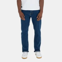 Jeans*Peaceful Hooligan Mens Straight Loose Fit Denim Jeans in Blue