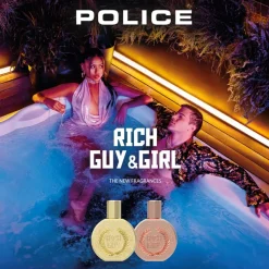 Mens Fragrance*Police Rich Guy Edt 30ml in Gold