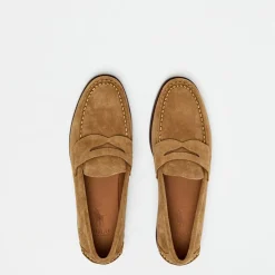 Shoes*Polo Ralph Lauren Aslton Suede Penny Loafers in Brown
