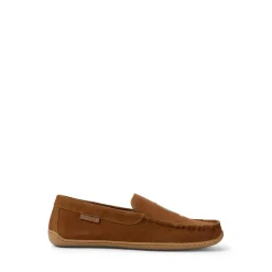 Slippers*Polo Ralph Lauren Brenan Bear Moccasin Slippers in Beige