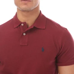 Polo Shirts*Polo Ralph Lauren Custom Slim-Fit Mesh Polo Shirt in Red