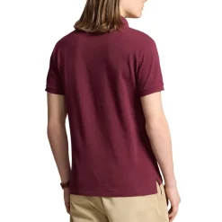 Polo Shirts*Polo Ralph Lauren Custom Slim-Fit Mesh Polo Shirt in Red