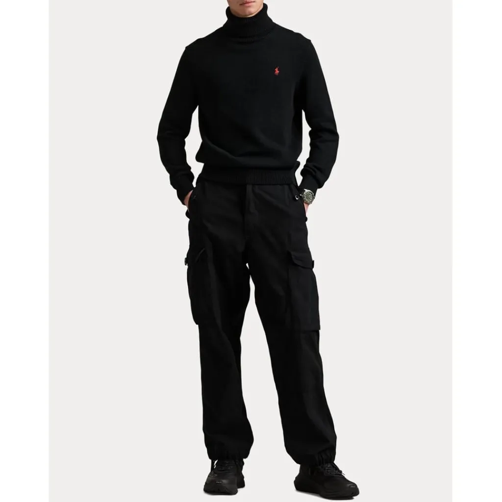 Knitwear*Polo Ralph Lauren Knit Turtle Neck Jumper in Black