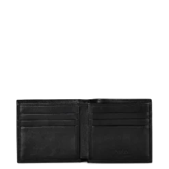 Wallets*Polo Ralph Lauren Leather Billfold Wallet in Black