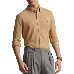 Shirts*Polo Ralph Lauren Logo Shirt in Beige