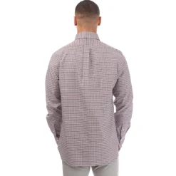 Shirts*Polo Ralph Lauren Long Sleeve Embroidered Cotton Shirt in wine