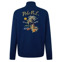 Tracksuits*Polo Ralph Lauren Mock Neck Bomber Jacket in Blue