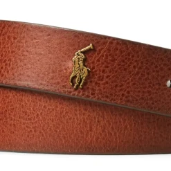 Belts*Polo Ralph Lauren Pony Player Leather Belt in Brown