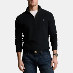 Knitwear*Polo Ralph Lauren Ralph Lauren Quarter Zip Jumper in Black