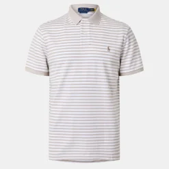 Polo Shirts*Polo Ralph Lauren Regular Fit Custom Stripe Polo Shirt in Beige