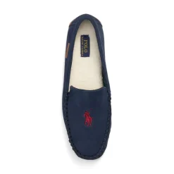 Slippers*Polo Ralph Lauren Suede Moccasin Slippers in Blue