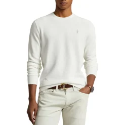 Knitwear*Polo Ralph Lauren Textured Pony Jumper in White