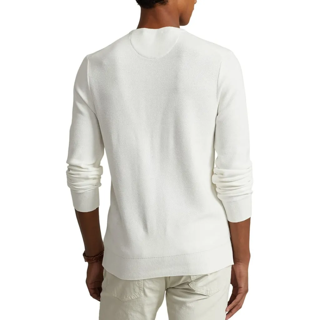 Knitwear*Polo Ralph Lauren Textured Pony Jumper in White