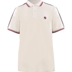 Polo Shirts*Pretty Green Eclip Tape Regular Fit Short Sleeve Shirt in White