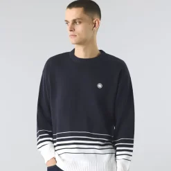 Knitwear*Pretty Green Knit Jumper in Blue