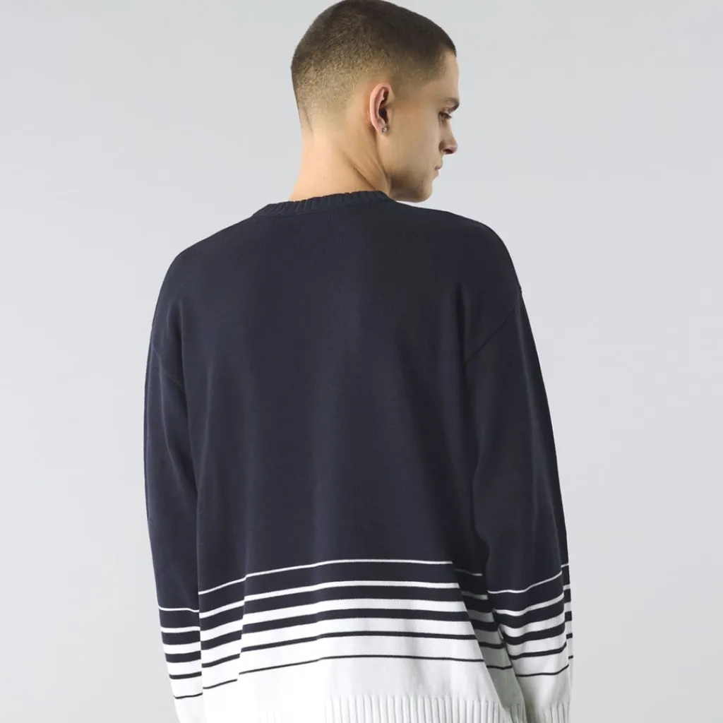 Knitwear*Pretty Green Knit Jumper in Blue