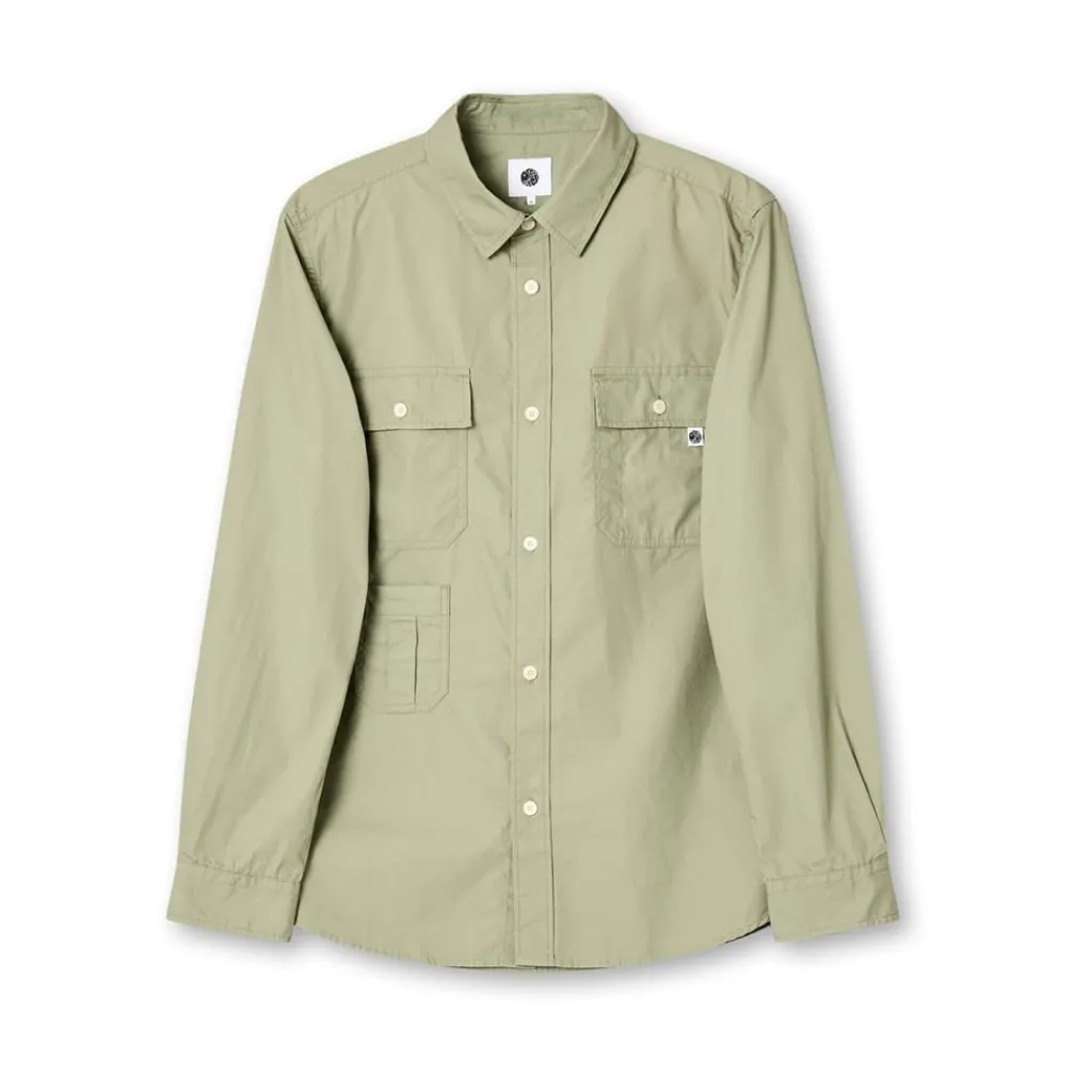 Shirts*Pretty Green Long Sleeve Shirt in Green