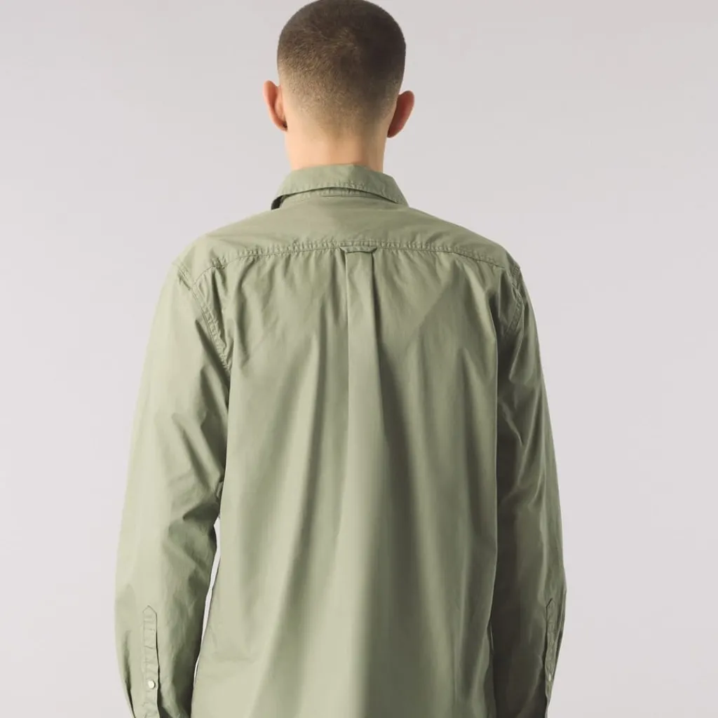 Shirts*Pretty Green Long Sleeve Shirt in Green