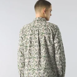 Shirts*Pretty Green Regular Fit Long Sleeve Shirt in Beige