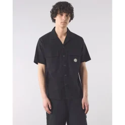 Shirts*Pretty Green Stamford Cubancol in Black