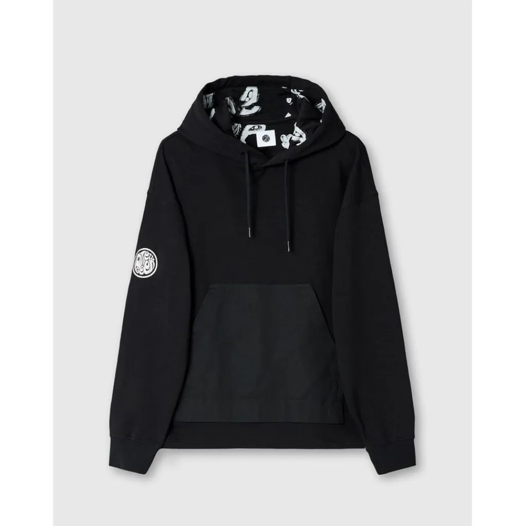 Hoodies*Pretty Green Stamford Hoody Sn52 in Black