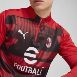 Fitness And Gymwear*Puma Ac Milan Pre Match Drill Top 2024 2025 Adults in Red