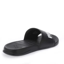 Beach Shoes|Footwear*Puma Adults Popcat Logo Sliders in Black