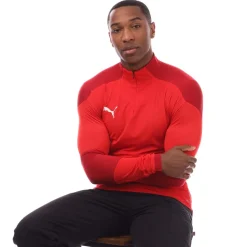Fitness And Gym Tops*Puma Final Training 1/4 Zip Top in Red