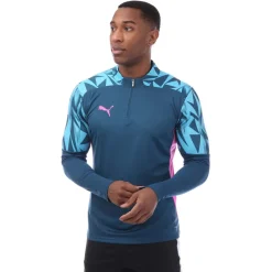 Sweatshirts*Puma IndividualFINAL 1/4 Zip Top in Blue