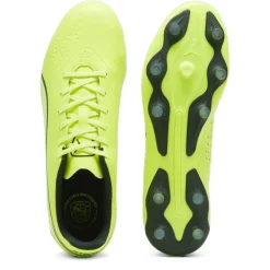 Football Boots*Puma King Match MG Football Boots in Lime