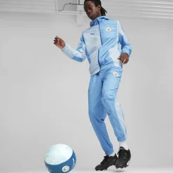 Tracksuits*Puma Manchester City Pre Match Woven Jacket Adults in Blue