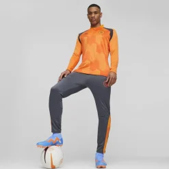 Football And Rugby Clothing*Puma Manchester City Pre Match Sweat T-Shirt 2023 2024 Adults in Orange