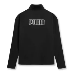 Fitness And Gymwear*Puma Mens Finesse Performance Quarter Zip Drill Top in Black