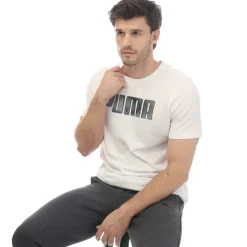 T-Shirts And Vests*Puma Mens Sportstyle Logo T-Shirt in White