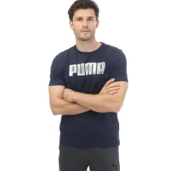 T-Shirts And Vests*Puma Mens Sportstyle Logo T-Shirt in Navy