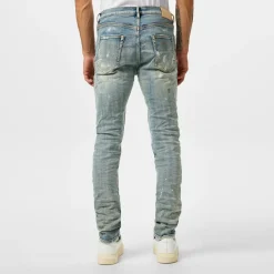 Jeans*Purple Brand Mid Rise Slim Leg Jeans in Blue