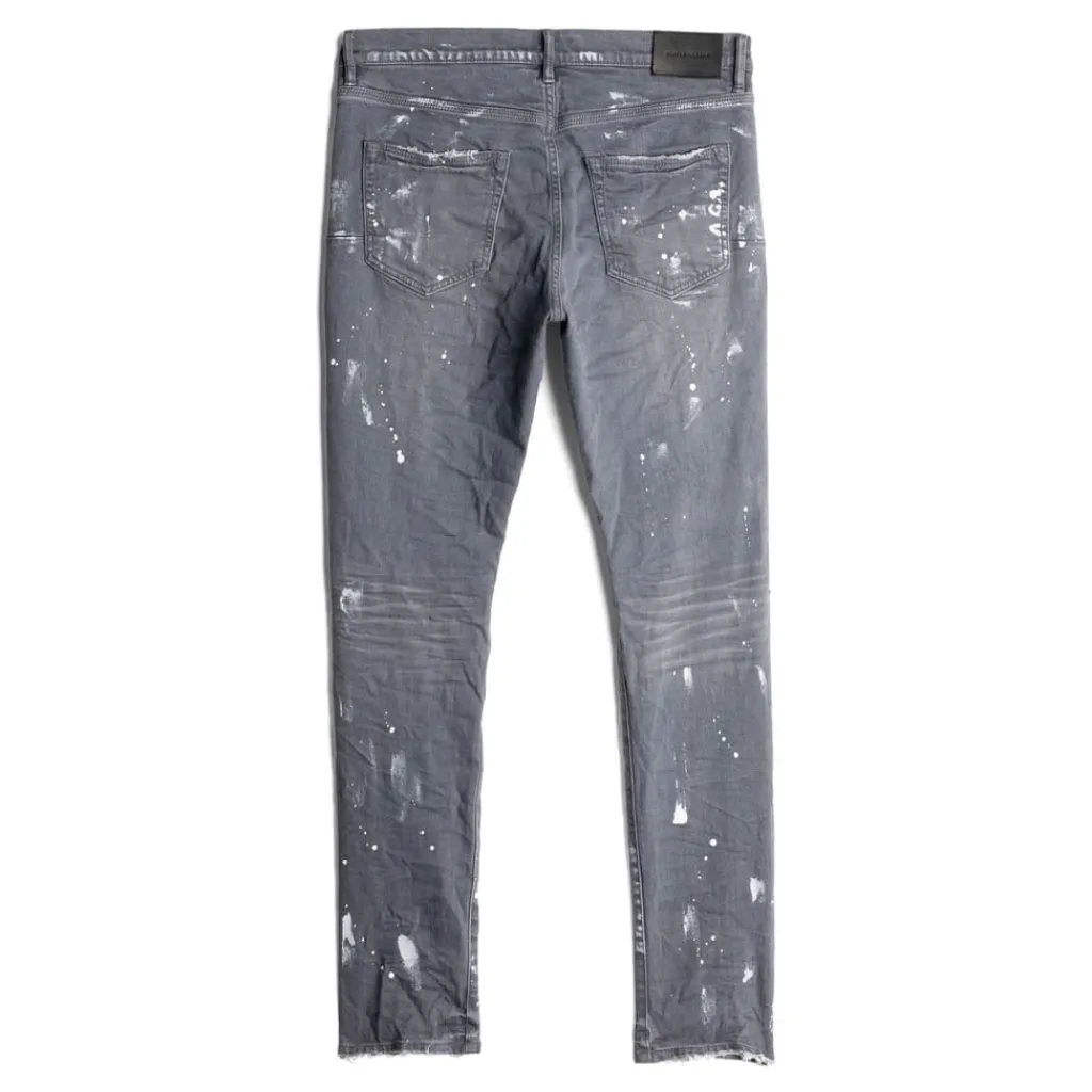 Jeans*Purple Brand P001 Worn Slim Jeans in Grey